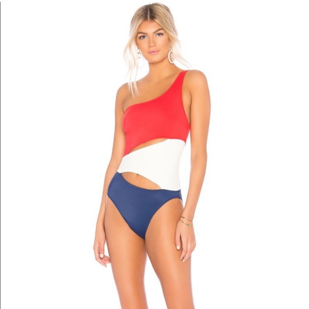 Solid & Striped Swim | The Louise One Piece